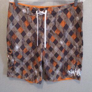Atwater 10" Argyle Board Shorts Size 32